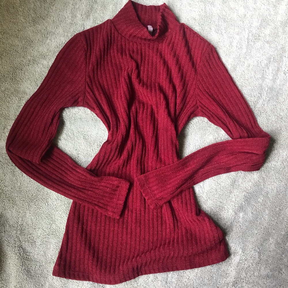 😈Ribbed turtleneck